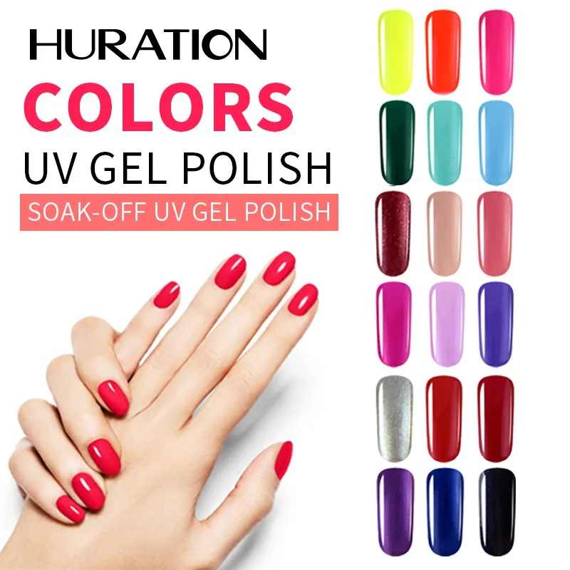 Huration 7 мл гель лак для ногтей маникюра УФ светодиодный Полупостоянный 29 цветов