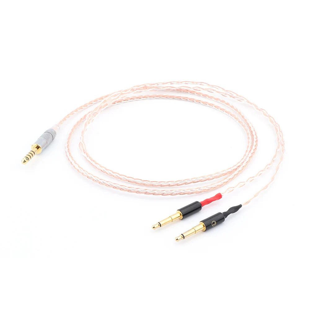 HI END 8cores Replacement Headphones Cable Audio Upgrade Cable Meze 99 Classics Focal Elear Headphones
