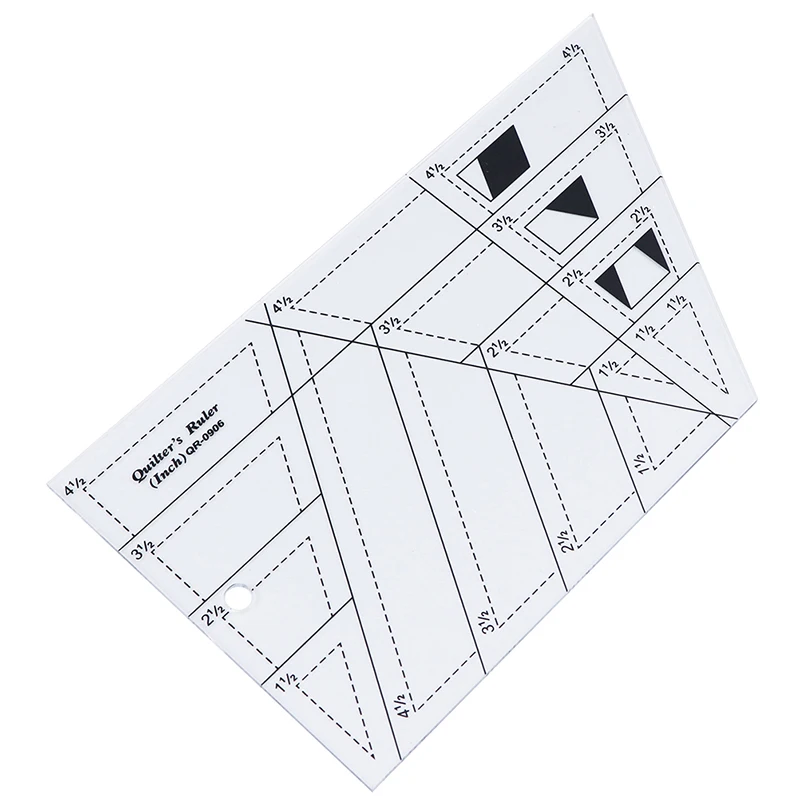 Лоскутная линейка инструменты для квилтинга Высококачественный акриловый материал прозрачная шкала линейки школьные принадлежности