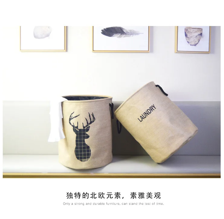 Dirty Clothes Basket Hot Sell Folding Hamper Large Waterproof Dirty Clothes Storage Basket Toy Storage Bucket Wall Basket