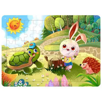 

60 PCS/Set Baby Wooden Educational Puzzle Toys for Boys and Girls