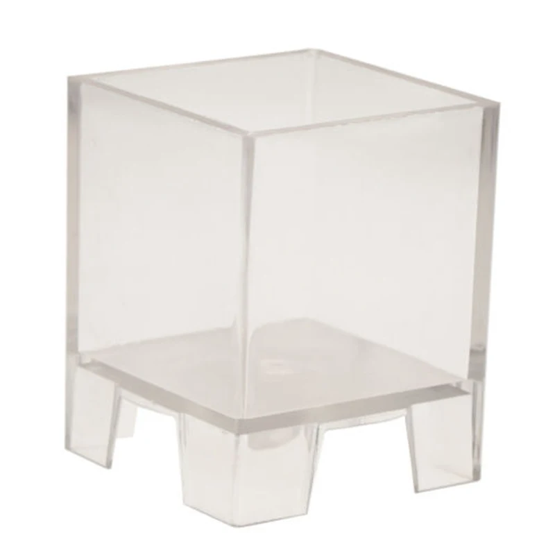 

50*50*100mm 1*Candle Mold Cube Plastic Clear Square Pyramid Shape Candle Mould Soap Mold For Candle Making Tool high quality
