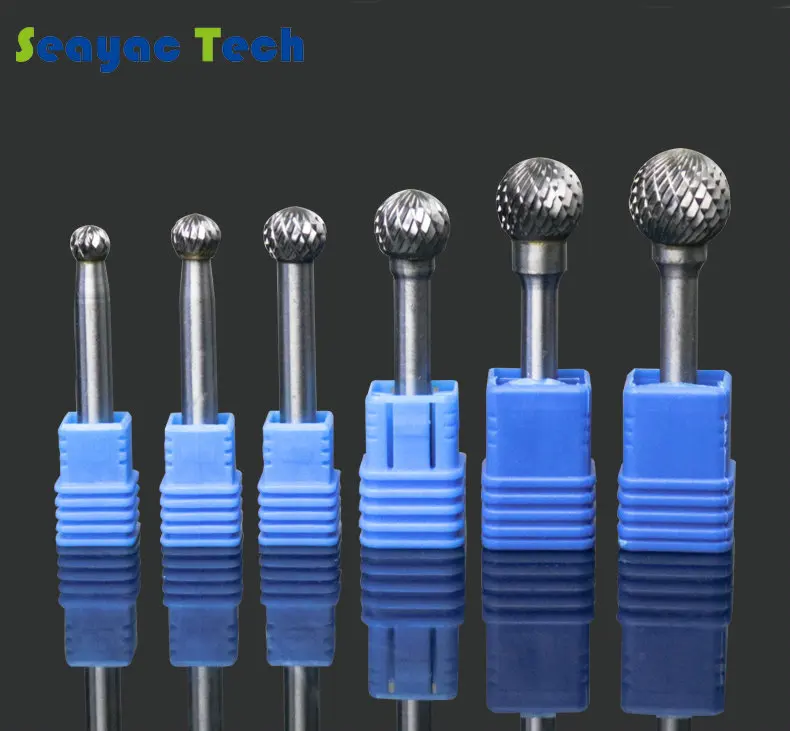 Grinding Head D-type double edge Slot Ball Head Milling Cutter Carbide Tungsten Steel for Wood and aluminium working