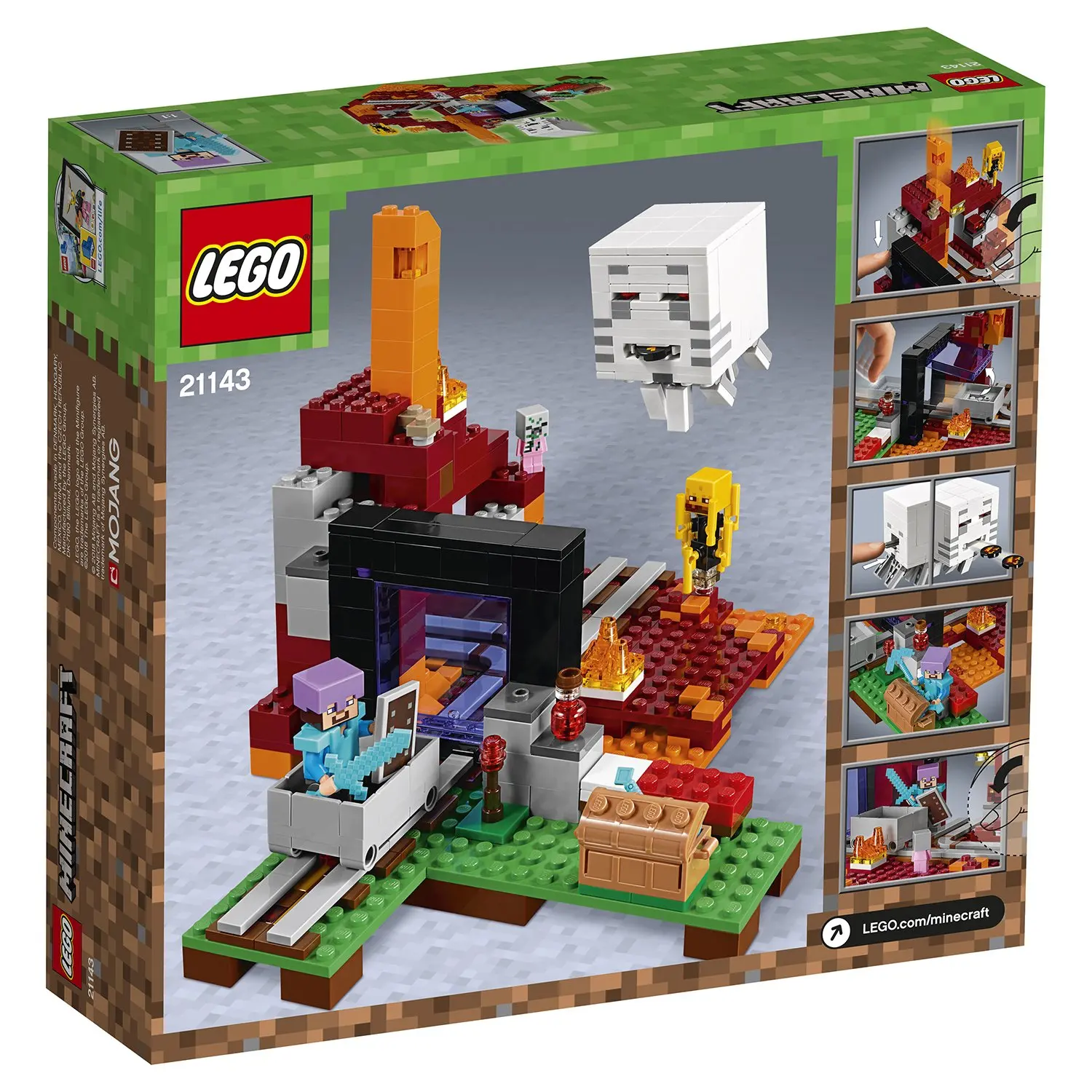 Designer Lego Lego Minecraft portal in the dungeon 21143 Designer Lego Lego Minecraft portal in the dungeon 21143