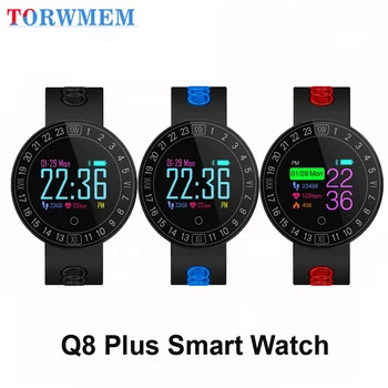 

Original Q8 Plus Smart Watch Heart Rate Blood Pressure Monitor Wristband Sports Bracelet Motion tracking Waterproof Bluetooth