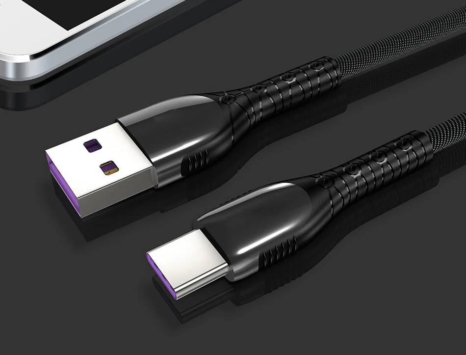 5А usb type C кабель для быстрой зарядки данных type-C USB зарядное устройство для huawei P30 P20 mate 20 Pro Телефон Supercharge Quick Charge 3,0 USBC