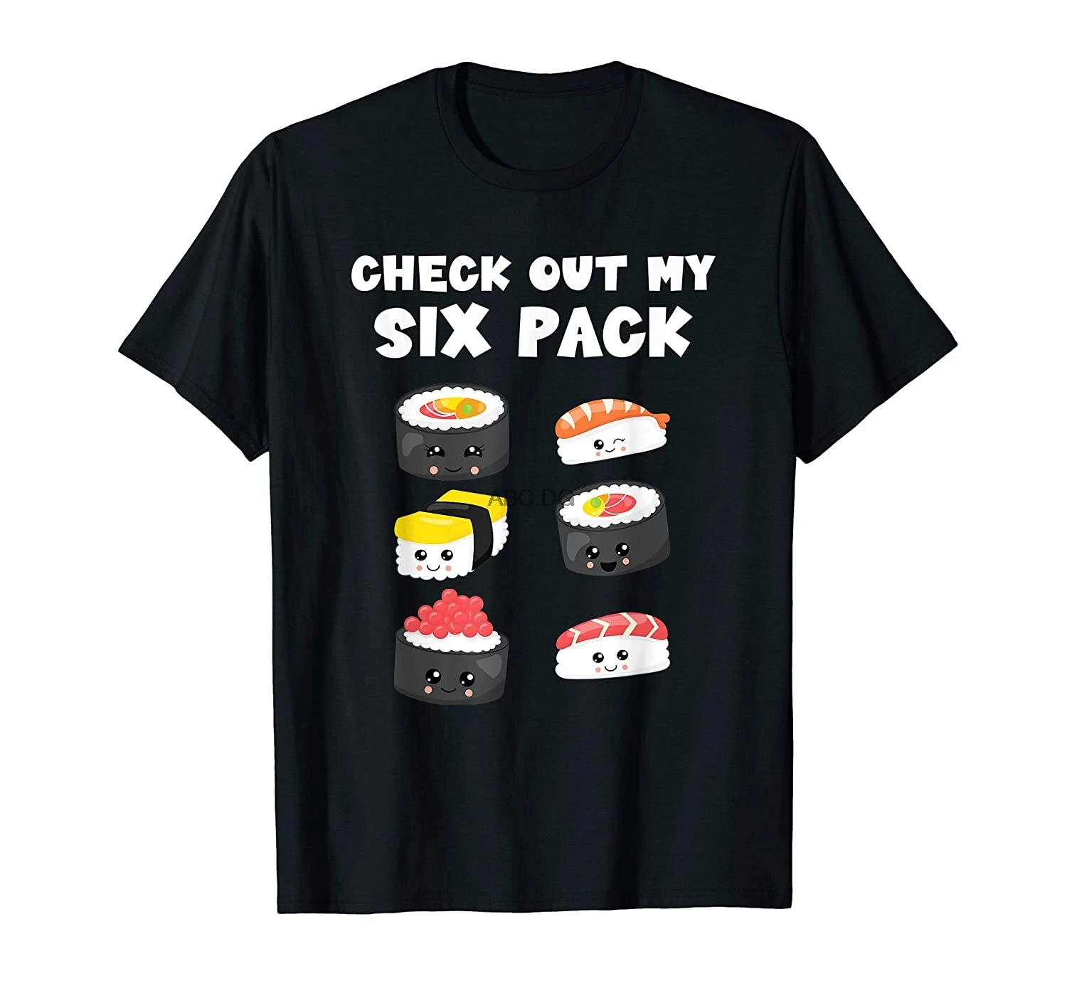 Забавная футболка с надписью My Six Pack японские суши Kawaii | Мужская одежда