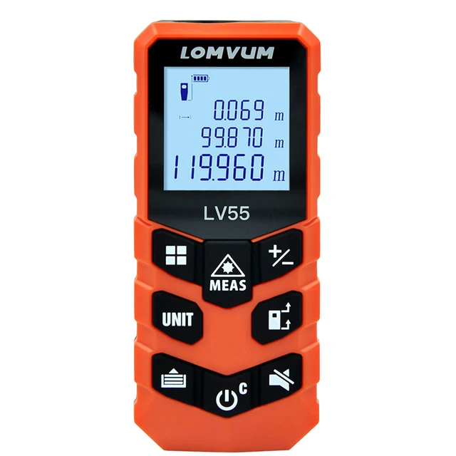 LOMVUM 120m Laser Distance Meter Trena Laser Ruler Rangefinders Digital Distance Meter Medidor Metro Lazer Tape Measure 40M