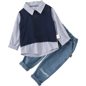 

Spring Autumn Baby Clothes Suit Children Boy Girls Striped T Shirt Pants 2Pcs/set Toddler Casual Clothing Infant Kids Tracksuits