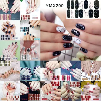 

LADY KINDOM DIY Nail Art Wraps Applique Marble Pattern Nail Polish Strips Waterproof Nail Patch Environmental Nail Foils Sticker