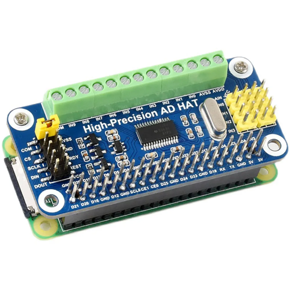 Waveshare High-Precision AD HAT For Raspberry Pi and Jetson Nano, ADS1263 10-Ch 32-Bit ADC hp latex printhead 3D Printer Parts & Accessories