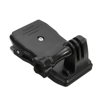 

New 360 Degree Rotating Backpack Clip Universal Quick Release Clamp Hat Mount Support for Go Pro Hero 5/4/3+/3/2/1 Mayitr