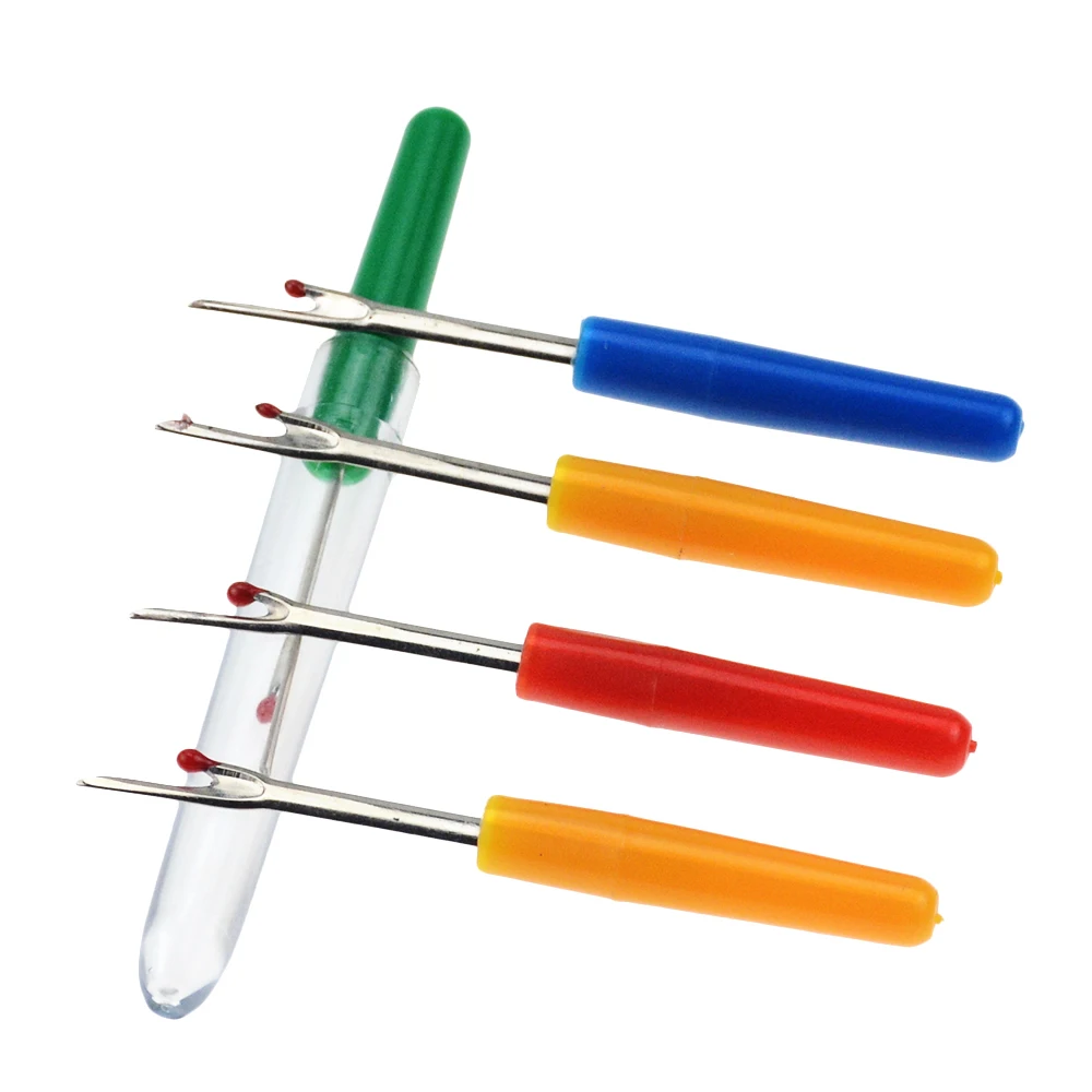 Buy 4Pcs/Set Plastic Handle Steel Thread Cutter Seam Ripper Stitch Removal  Knife Needle Arts Sewing Tools Sewing Accessories Online - 360 Digitizing -  Embroidery Designs