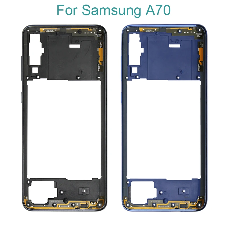Netcosy Middle Frame Bezel Plate Cover Replacement Parts For Samsung Galaxy A70 A705 / A7 2018 A750 Mid Housing Case phone back cover glass phone back cover samsung phone case