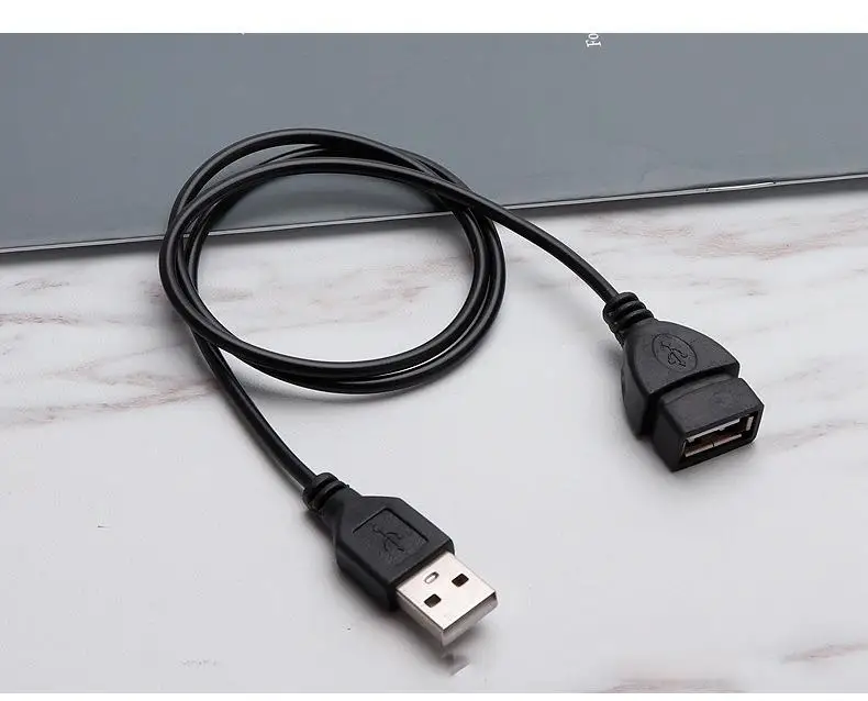 USB 2.0 Cable Extension Cord 0.6m/1m/1.5m Wire Data Transmission Line Super High Speed Extension Cord for Display Projector