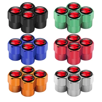 

For Suzuki Swift SX4 Vitara Jimny S-CROSS Car Accessories 4Pcs Aluminium Alloy Car Wheel Tire Valve Caps Protection Decoration