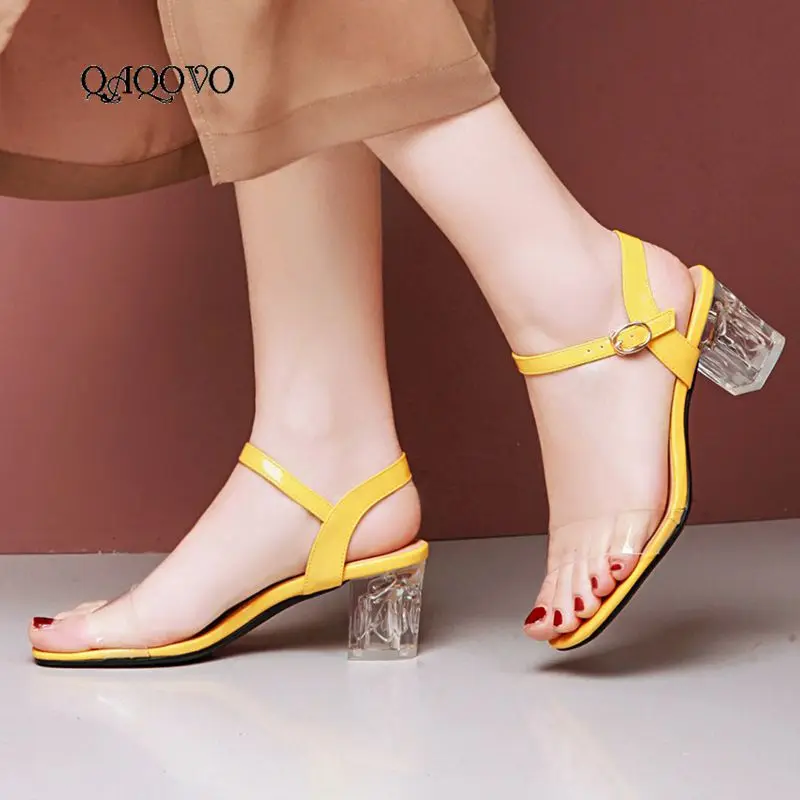 

Women Shoes Summer Sandals Beautiful Crystal With Sandals Comfortable Square Low Heel Ladies Shoes Party Casual Shoes
