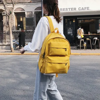 

HEFLASHOR New Waterproof Nylon Backpack for Women Multi Pocket Travel Backpack Female School Bag for Teenage Girls Book Mochilas
