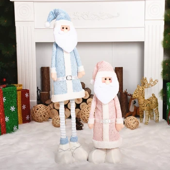 

Pink Santa Claus 2021 New Year Long-legged Doll Counter Decoration Warm and Romantic Atmosphere for Family New Year Decoration