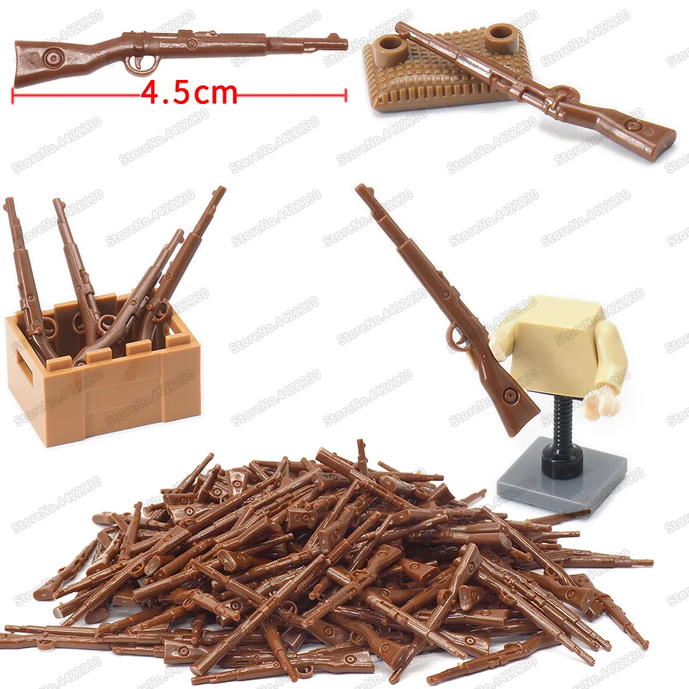 

Military WW2 Combat Soldier Rifle Building Block Army Equipment Moc Special Forces Army Figures Battlefield Model Child Gift Toy