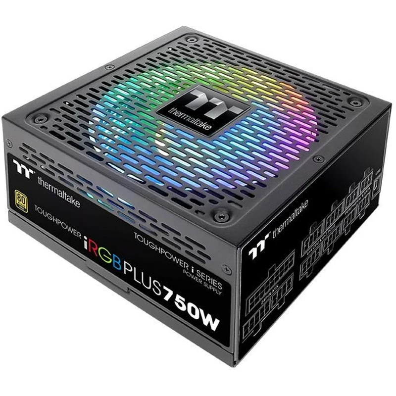 Блок питания Thermaltake ATX 750W Toughpower iRGB Plus 80+ gold(24+4+4pin) APFC 140mm fan color LED