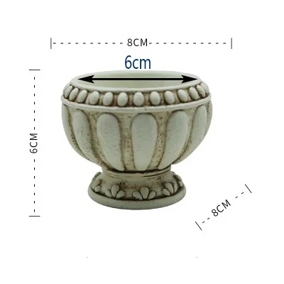 Винтажная римская колонна, дизайнерский горшок, бетонная силиконовая форма, растение суккулент, ваза, ароматический гипсовый глиняные поделки, формы для цементного декора - Цвет: B