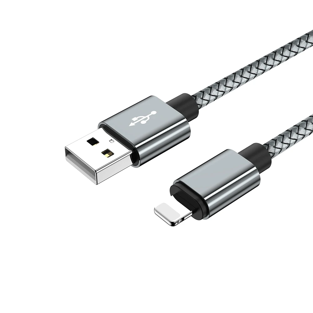 USB кабель зарядное устройство для iPhone XR 7 8 6 s 6s Plus X Xs Max 11 Pro 5S SE iPad Mini 4 провод для быстрой зарядки 2 м 3 м длинный провод для передачи данных - Цвет: Черный