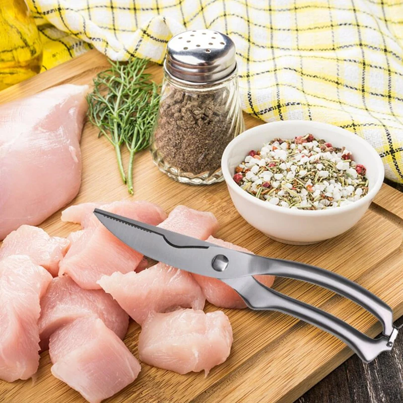 CTREE высококачественные ножницы для еды острые куриные кости рыбные косточки морские пищевые овощные ножницы из нержавеющей стали бытовые кухонные инструменты FNS53