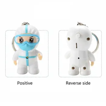 

Anti-epidemic Souvenir White Angel Keychain Cartoon Nurse Keyring Pendant Toys 40JF