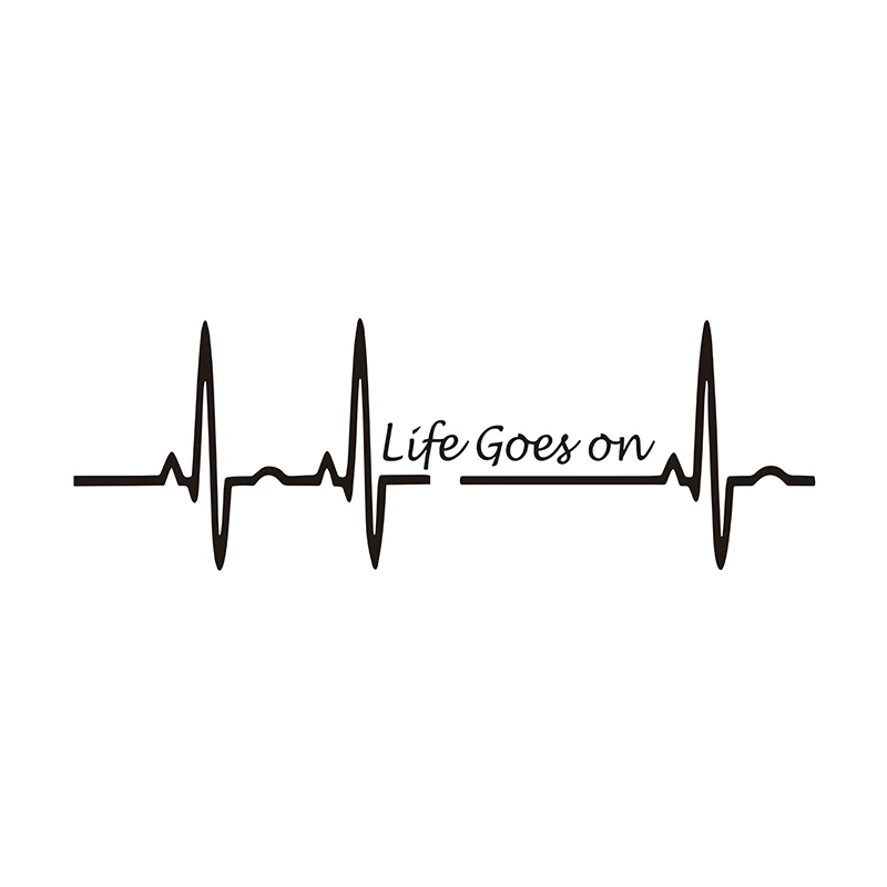 Забавная наклейка для автомобилей Heart Beat трекпад жизнь идет своим чередом