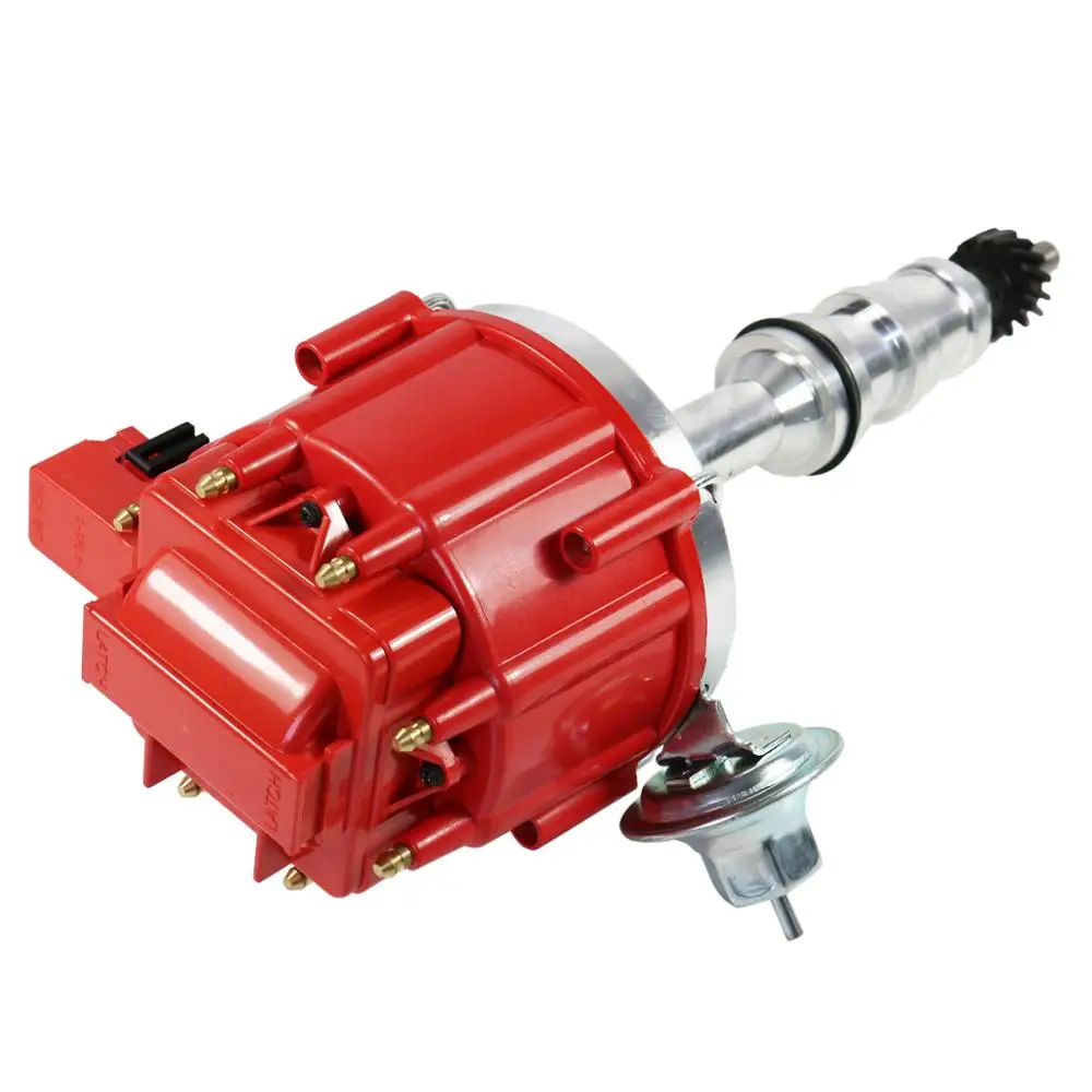 Free Shipping-Red Cap HEI Distributor For Ford "FE" FE V8 Engines 65,000 Volt 352 360 390 427