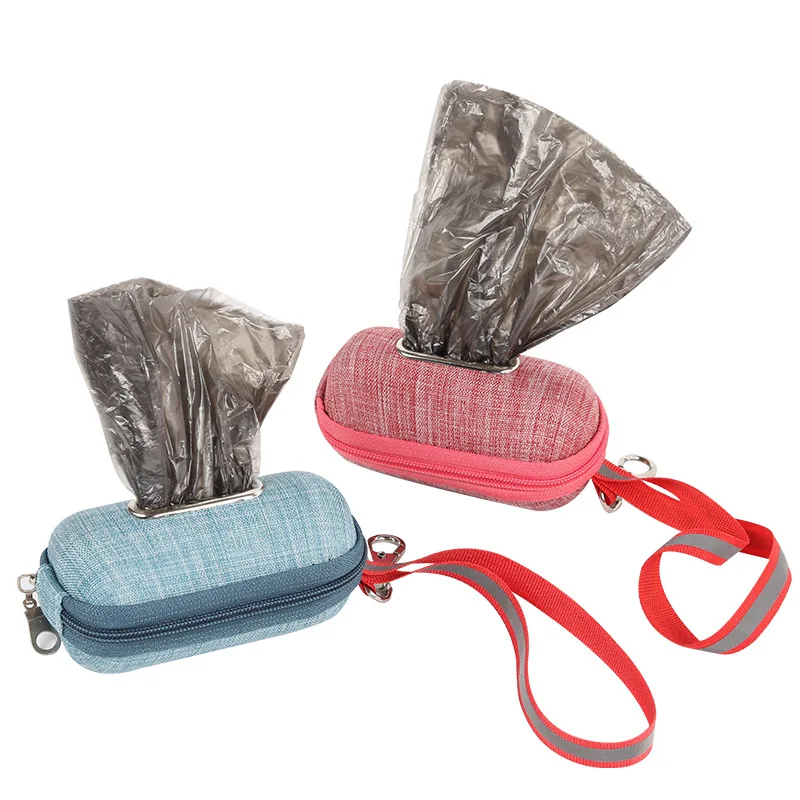 

Portable Pet Dog Poop Bag with Rope Practical Waste Garbage Pick-Up Bags Outdoor Dog Accessories Trash Cleaning Pets Supplies