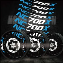 Лучшие продажи модифицированный мотоцикл личность креативные колеса аксессуары Светоотражающие внутренние боковые наклейки для HONDA NC700X