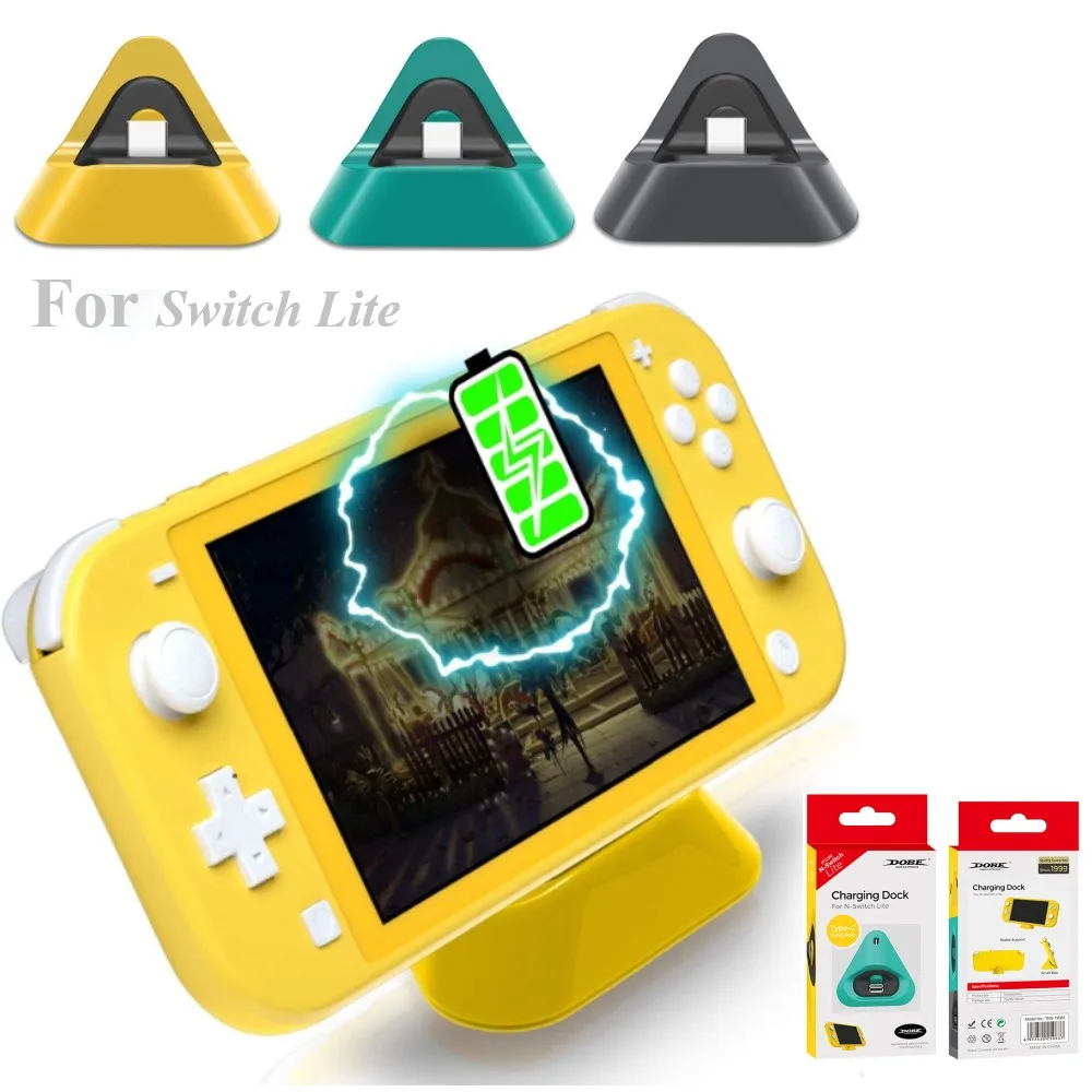 Мини Портативная зарядная док-станция для nintendo Switch Lite с портом usb type C, сменная зарядная док-станция для Nint