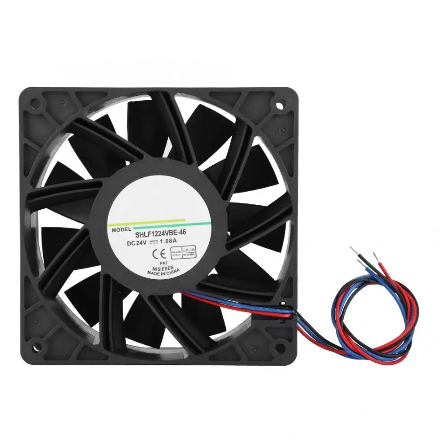 SHLF1224VBE-46 DC24V 12 см промышленный шасси Быстрое рассеивание тепла Охлаждение Вентилятор Кулер промышленный шасси вентилятор охлаждения