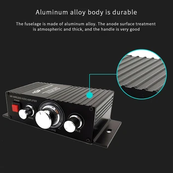 

Power Amplifier Bass Bluetooth 4.2 Power Amplifier Led 50Wx2 Audio HiFi Stereo Volume Adjustment