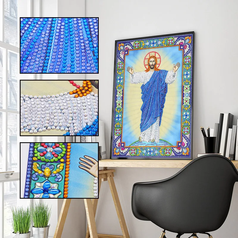 DIY 5D Diamond Embroidery Icons Bead Diamond Painting Religion Large Crystal Rhinestone Pictures New Arrival (1)