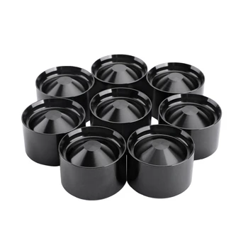 

8-Piece 6061 Aluminum Alloy Storage Cup Oil Filter Cap For Napa 4003 Wix 24003 1.797 Inch X 1.620 Inch Black