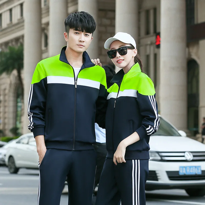 

2019 Autumn New Style Korean-style Stand Collar Hoodie Suit MEN'S Sport Suit Couple Clothes Casual Wear Fashion Spring And Autum