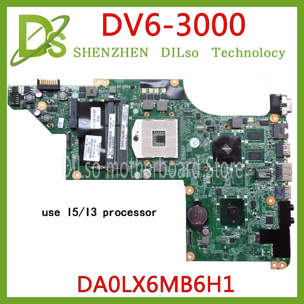 KEFU 615280-001 для HP DV6 DV6-3000 материнская плата ноутбука DA0LX6MB6G1 DA0LX6MB6H1 тест Оригинал 100%
