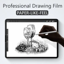 Бумажная Защитная пленка для экрана матовая ПЭТ с антибликовым покрытием для Apple iPad 9,7 Pro 10,5 mini 5 Face ID 11 12,9 Новинка 10,2 дюйма