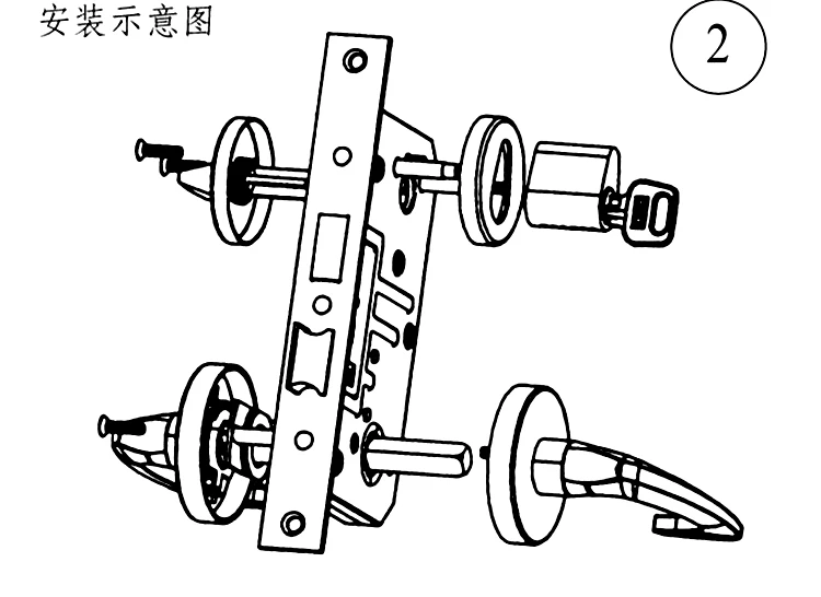 inoxidável cilindro de bloqueio canal fechadura da