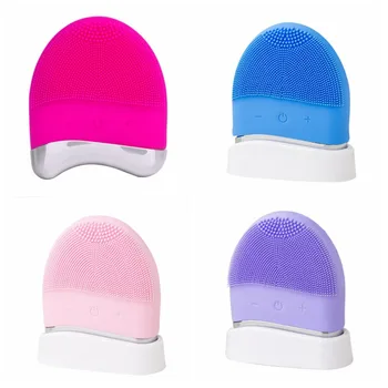 

Massager Face Cleansing Brush Device Electric Facial Cleansing Brush Silicone Face Cleaner Deep Pore Cleaning Skin