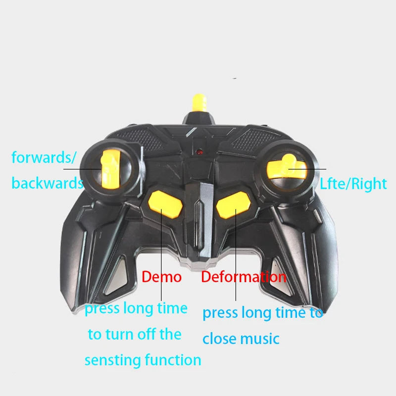 1:14 RC Cars 30CM 2.4Ghz Induction Transformation Robot LED Music Deformation Gesture Remote Control Police Car Toy for Kids B02 1:14 RC Cars 30CM 2.4Ghz Induction Transformation Robot LED Music Deformation Gesture Remote Control Police Car Toy for Kids B02