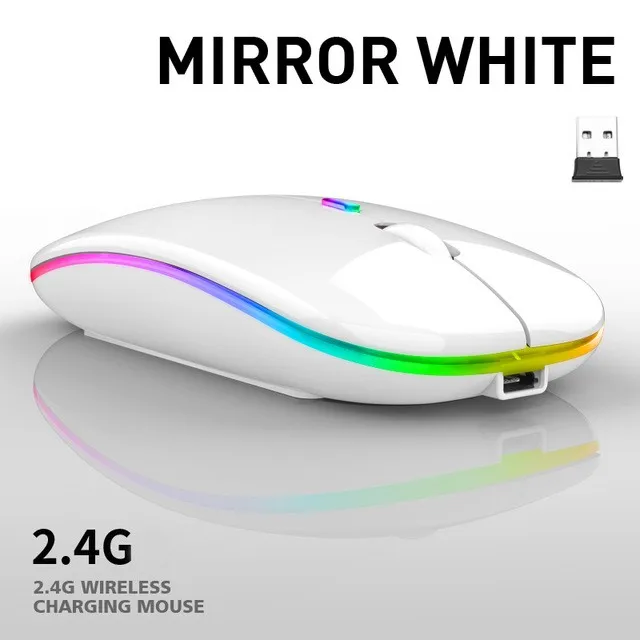 microsoft wireless mouse 1000 Wireless Mouse Bluetooth RGB Rechargeable Mouse Wireless Computer Silent Mause LED Backlit Ergonomic Gaming Mouse For Laptop PC wired gaming mouse Mice