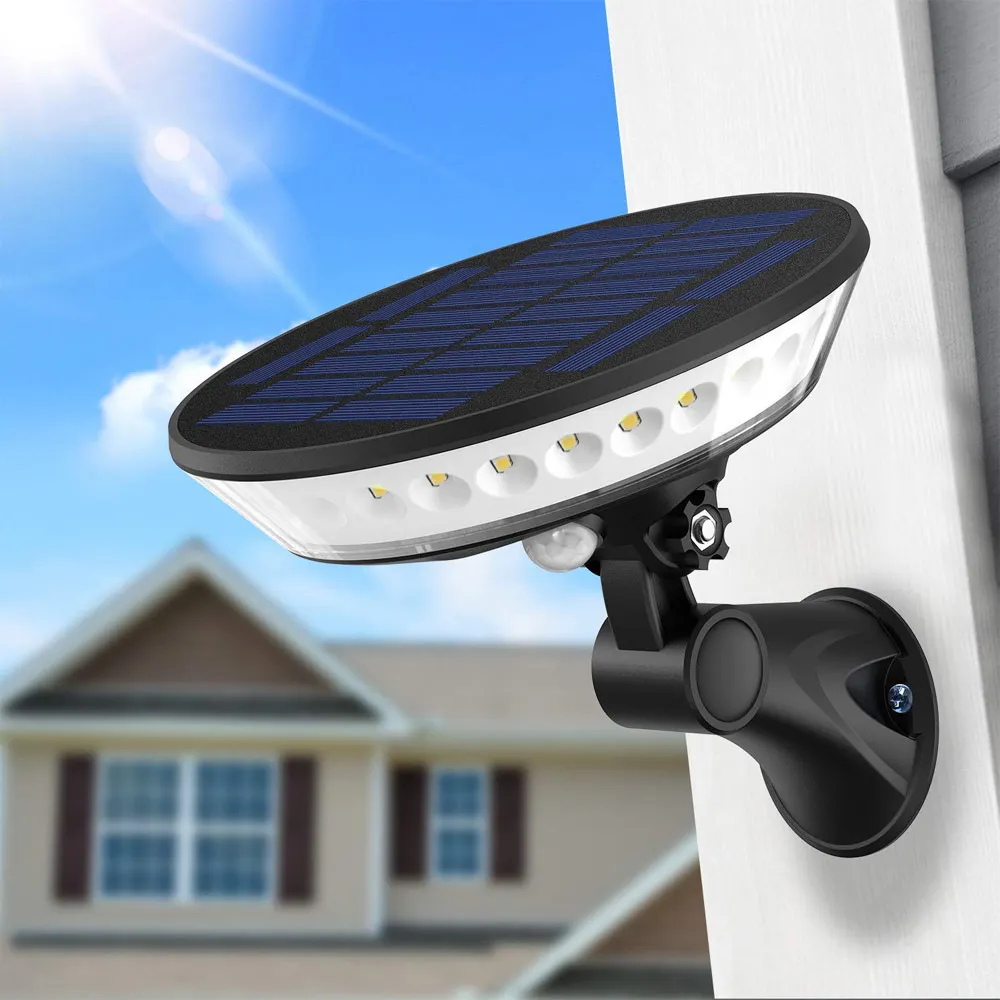 

BRELONG 360 Degree Illumination Solar Power PIR Motion Sensor LED Wall Light Outdoor Waterproof Street Garden Lamp