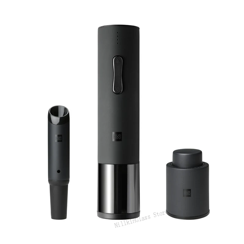 1 Set Xiaomi Mijia Huohou автоматический открывалка для бутылок красного вина колпачок Пробка Быстрый декантер Электрический штопор фольга резак пробковый инструмент - Цвет: 1 Set