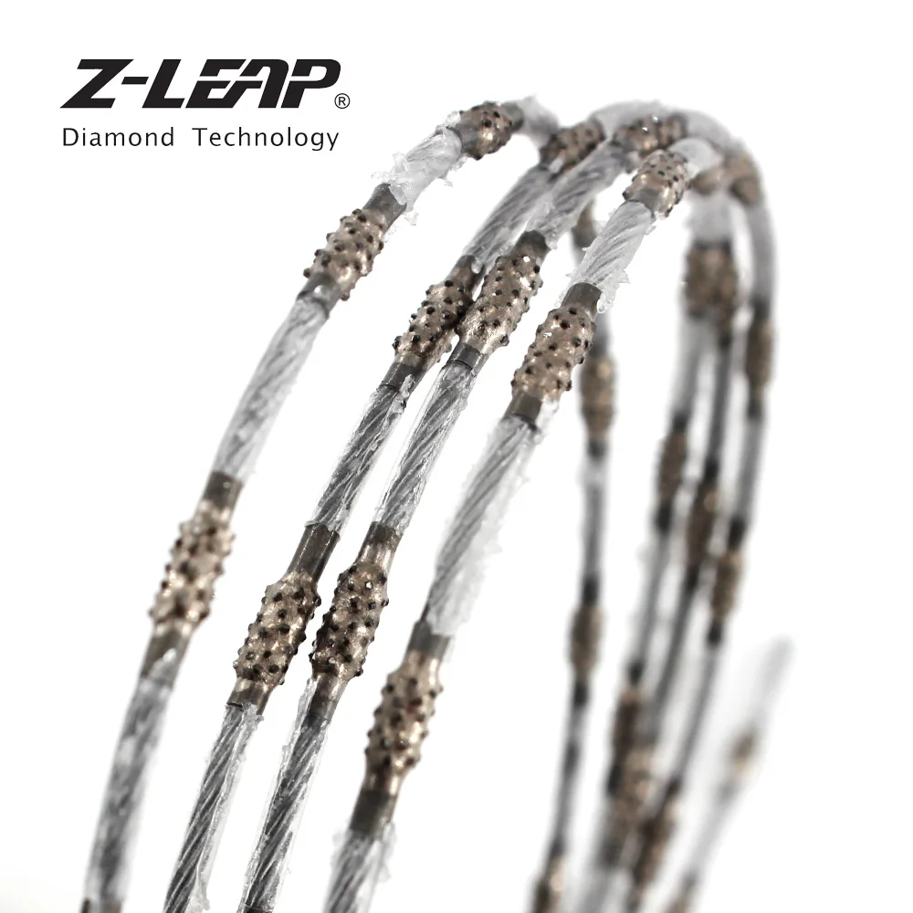 Z-LEAP 2,2/4,0 мм Алмазная проволочная пила Гранит ювелирных изделий металла, дерева, камня резки проволоки Вакуумная Пайка "zheijang ningbo" лезвия для резки