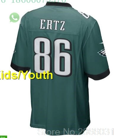 for kids youth Philadelphia A+++ качественная Детская Молодежная Футболка с Брайаном докинсом 20 86 Zach Ertz Alshon Jeffery 17 Nick Foles 9 Jason Kelce 62 - Цвет: for kids youth