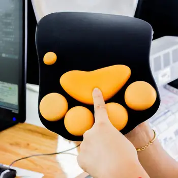 

Cute 3D Cat Paw Anti-Slip Soft PC Laptop Computer Office Wrist Rest Support Comfort Gaming Silicone Mouse Pad Mice Mat